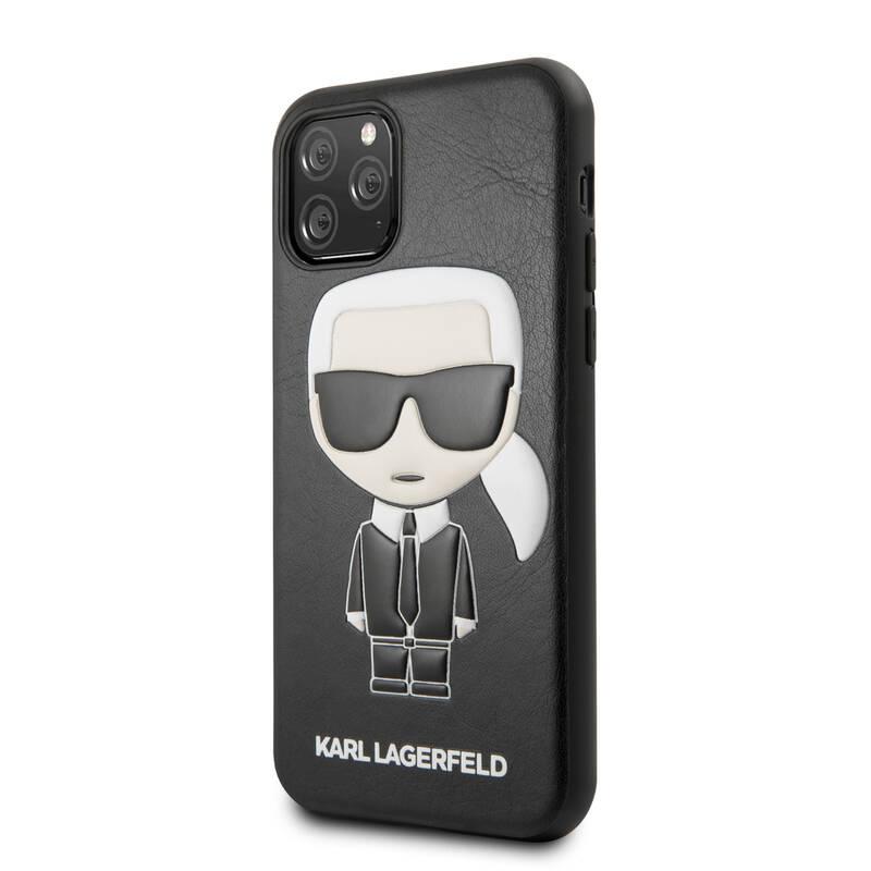 Kryt na mobil Karl Lagerfeld Embossed na Apple iPhone 11 černý