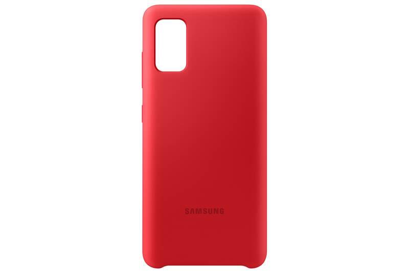 Kryt na mobil Samsung Silicon Cover na Galaxy A41 červený