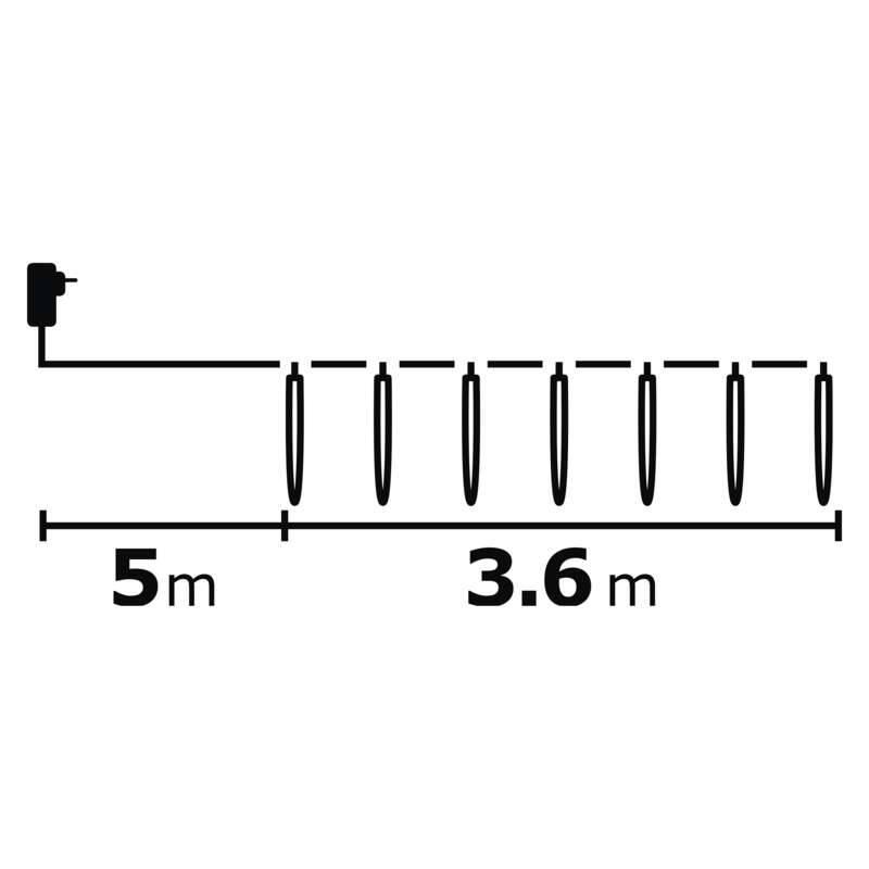 LED dekorace EMOS 10× rampouch, studená bílá