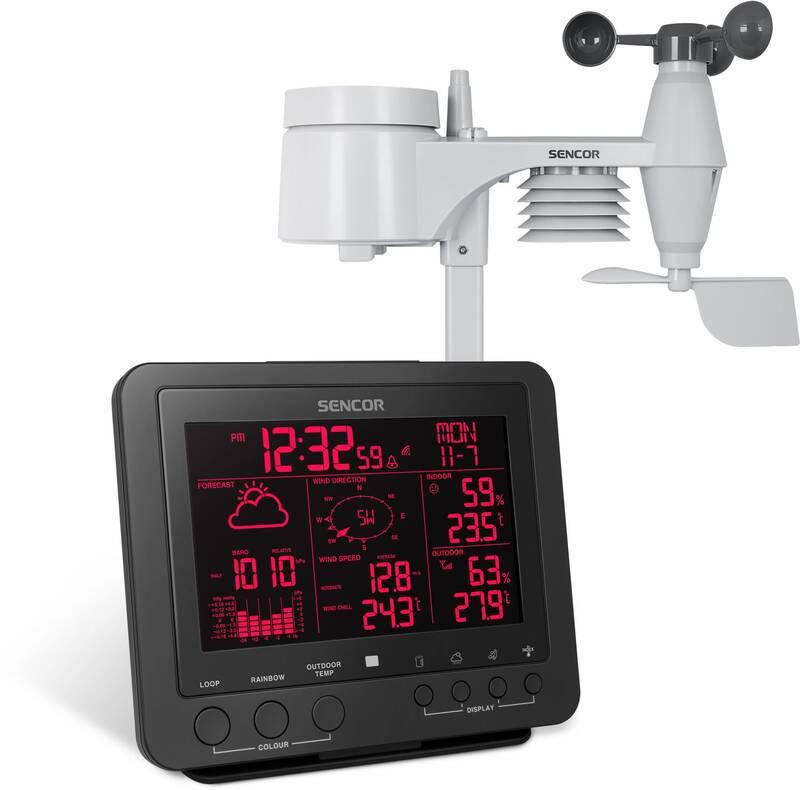 Meteorologická stanice Sencor SWS 9700 černý, Meteorologická, stanice, Sencor, SWS, 9700, černý