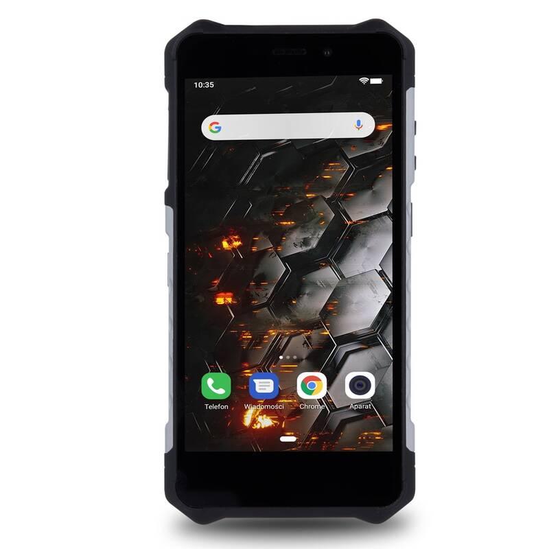 Mobilní telefon myPhone Hammer Iron 3 LTE černý stříbrný