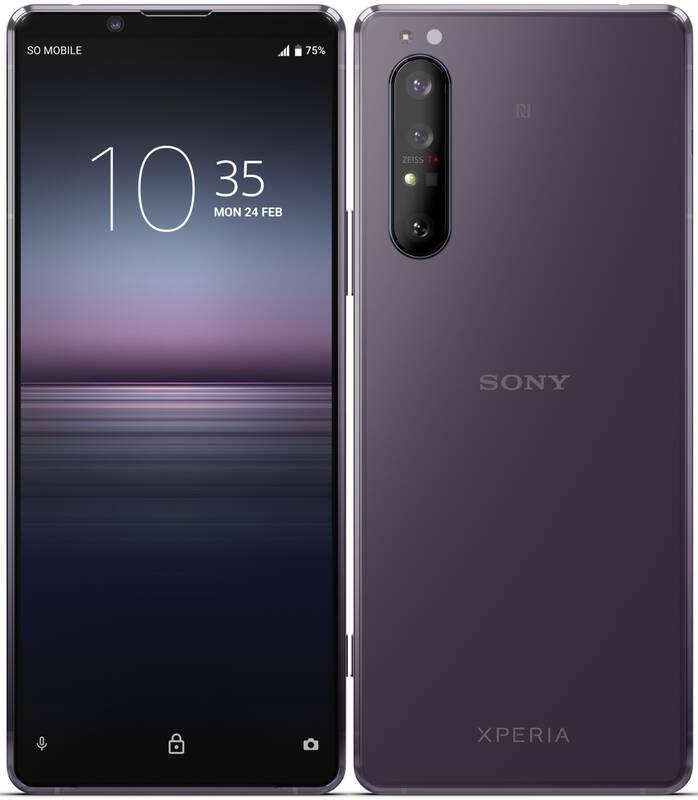 Mobilní telefon Sony Xperia 1.II fialový, Mobilní, telefon, Sony, Xperia, 1.II, fialový