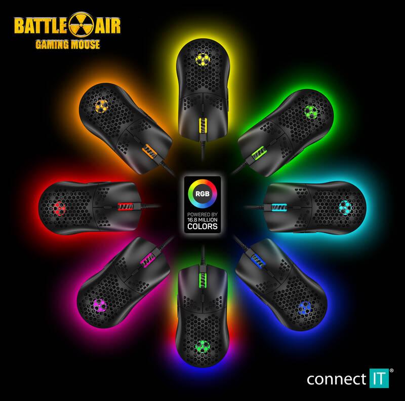 Myš Connect IT Battle Air černá