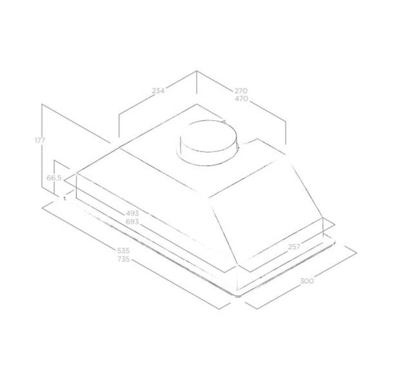Odsavač par Elica ERA GR A 52 šedý