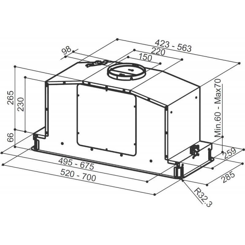 Odsavač par Faber IN-LIGHT EV8 X A52 nerez