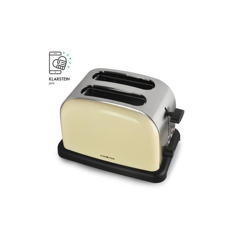 Opékač topinek Klarstein TK-BT-318-C krémový
