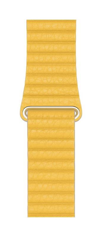 Řemínek Apple 44mm Meyer Lemon Leather Loop - Large