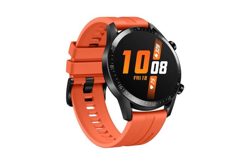 Řemínek Huawei silikonový pro chytré hodinky Huawei Watch GT, Watch GT 2 - Orange
