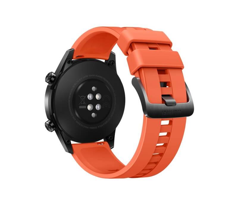 Řemínek Huawei silikonový pro chytré hodinky Huawei Watch GT, Watch GT 2 - Orange