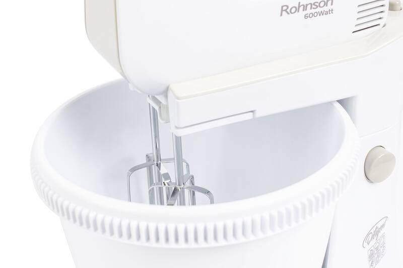 Ruční šlehač s mísou Rohnson R-5525 bílý