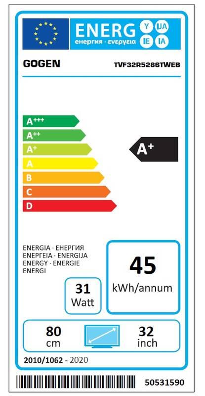 Televize GoGEN TVF 32R528 STWEB černá