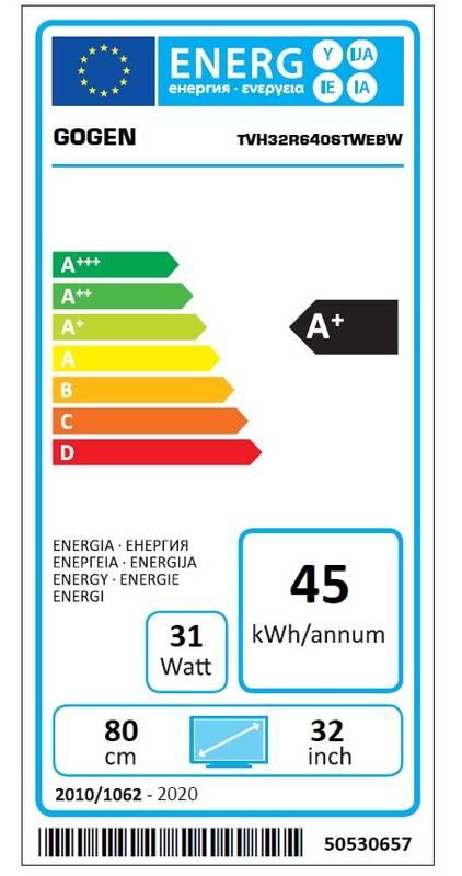 Televize GoGEN TVH 32R640 STWEBW bílá