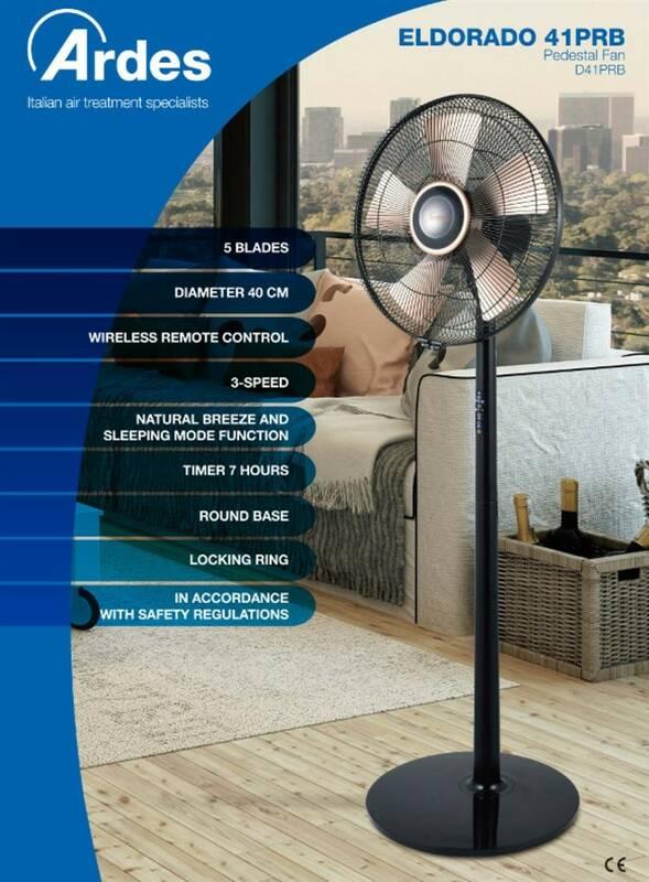 Ventilátor stojanový Ardes D41PRB černý