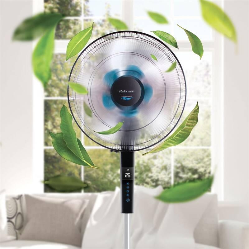 Ventilátor stojanový Rohnson R-860 Silent Breezer černý