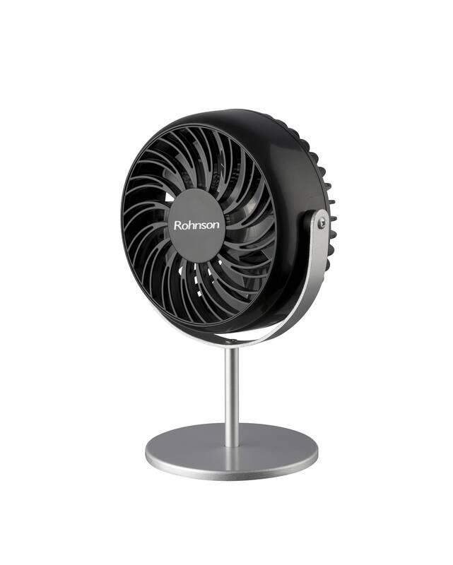 Ventilátor stolní Rohnson R-809 černý stříbrný