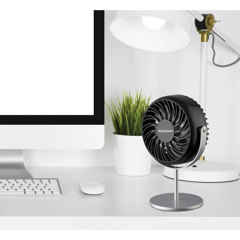Ventilátor stolní Rohnson R-809 černý stříbrný