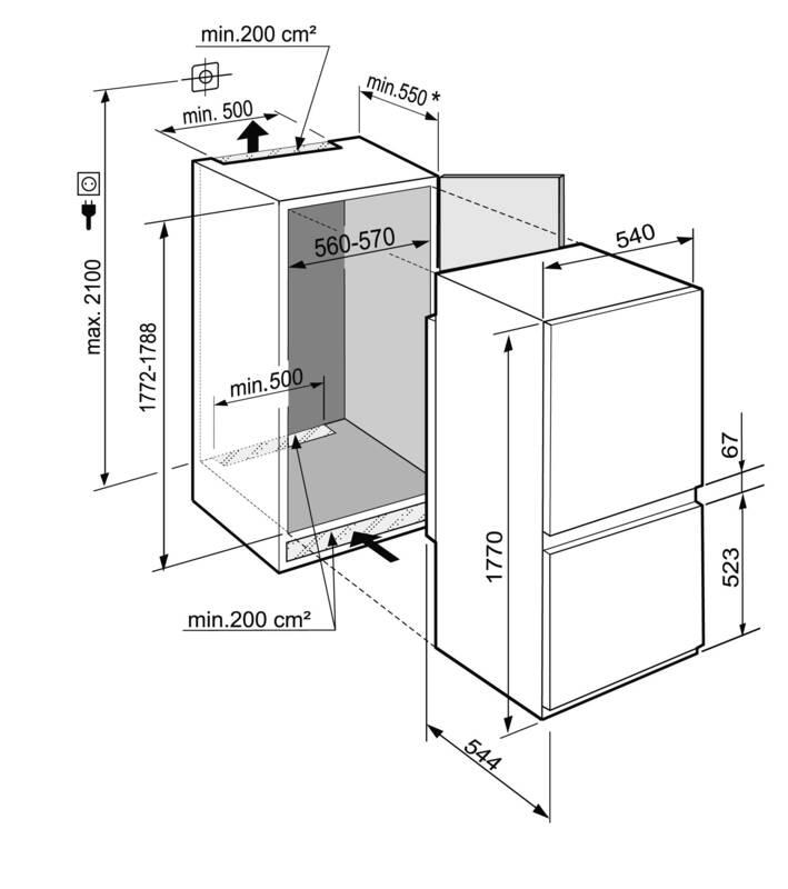 Vestavná lednice s mrazákem Liebherr ICUS 3224 bílé