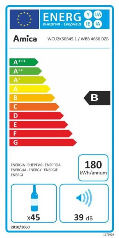 Vinotéka Amica WBB 4660 DZB černá