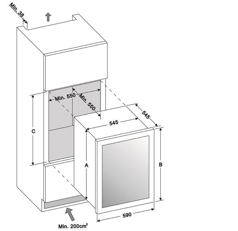 Vinotéka Amica WBB 4660 DZB černá
