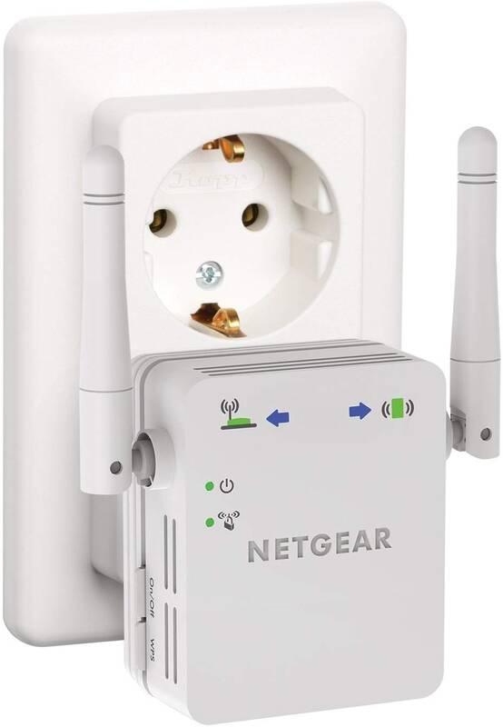 WiFi extender NETGEAR N300 bílý, WiFi, extender, NETGEAR, N300, bílý
