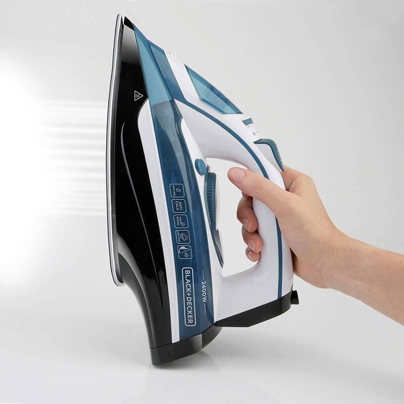 Žehlička Black Decker BXIR2402E bílá modrá