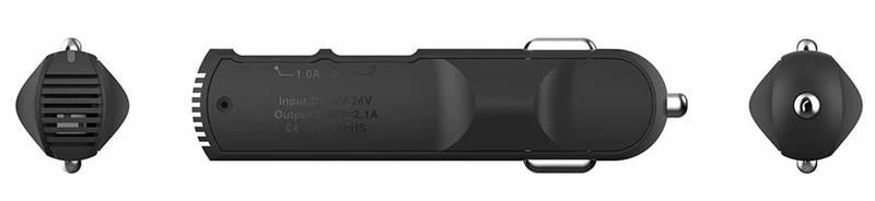 Adaptér do auta Niceboy 2x USB černý