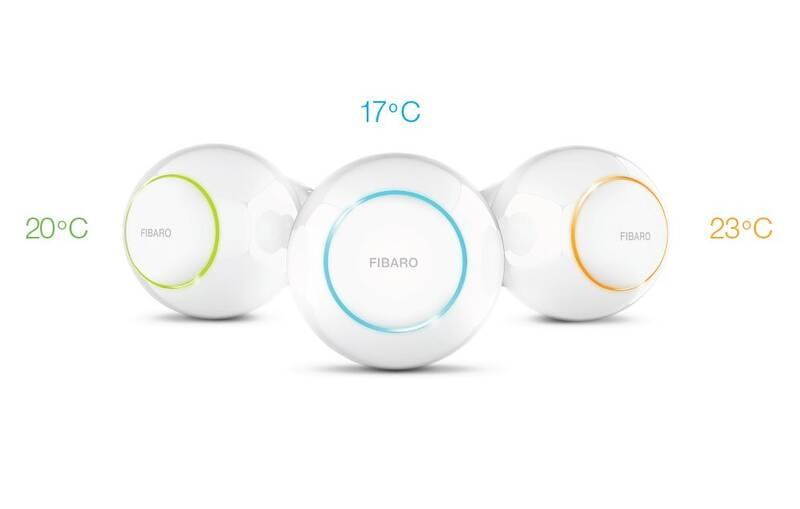 Bezdrátová termohlavice Fibaro a teplotní čidlo, Z-Wave Plus