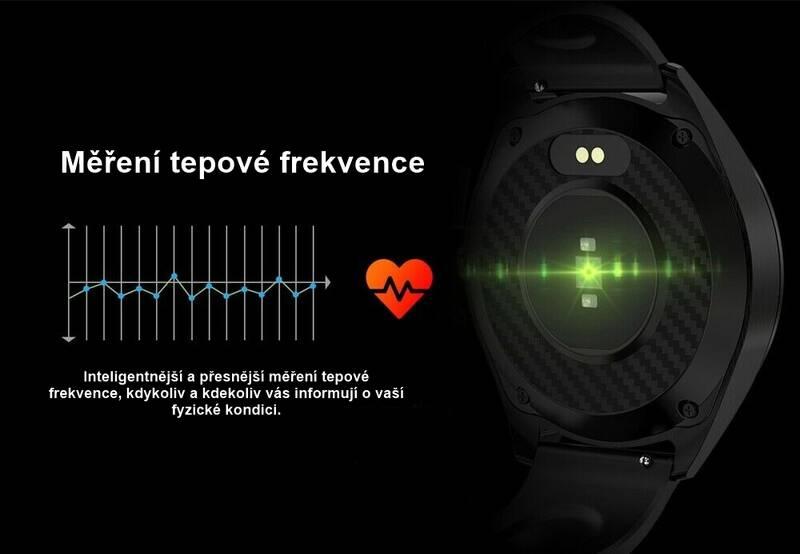 Chytré hodinky IMMAX OWN FACE černé