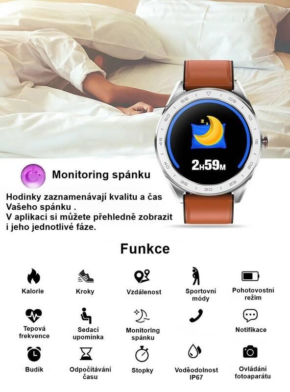 Chytré hodinky IMMAX OWN FACE černé