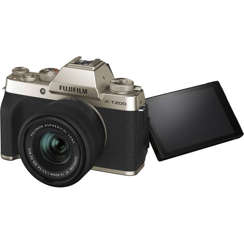 Digitální fotoaparát Fujifilm X-T200 XC15-45 černý zlatý, Digitální, fotoaparát, Fujifilm, X-T200, XC15-45, černý, zlatý