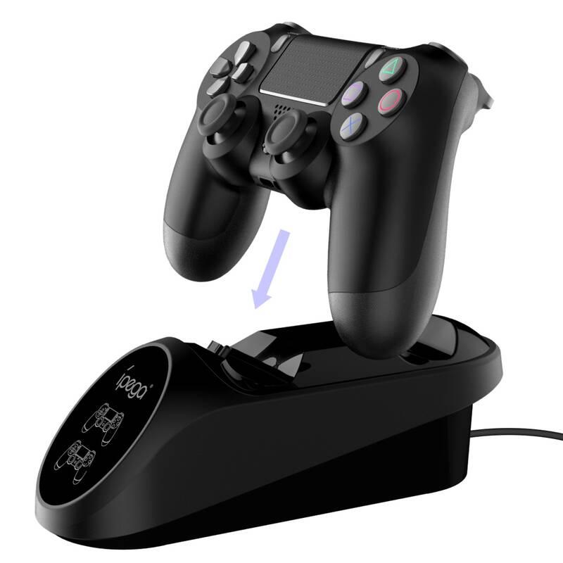 Dokovací stanice iPega 9180 Double Charger pro gamepady PS4 černá