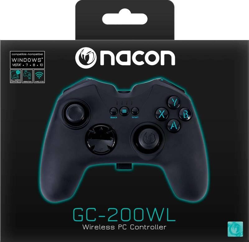 Gamepad Nacon GC-200WL pro PC černý, Gamepad, Nacon, GC-200WL, pro, PC, černý