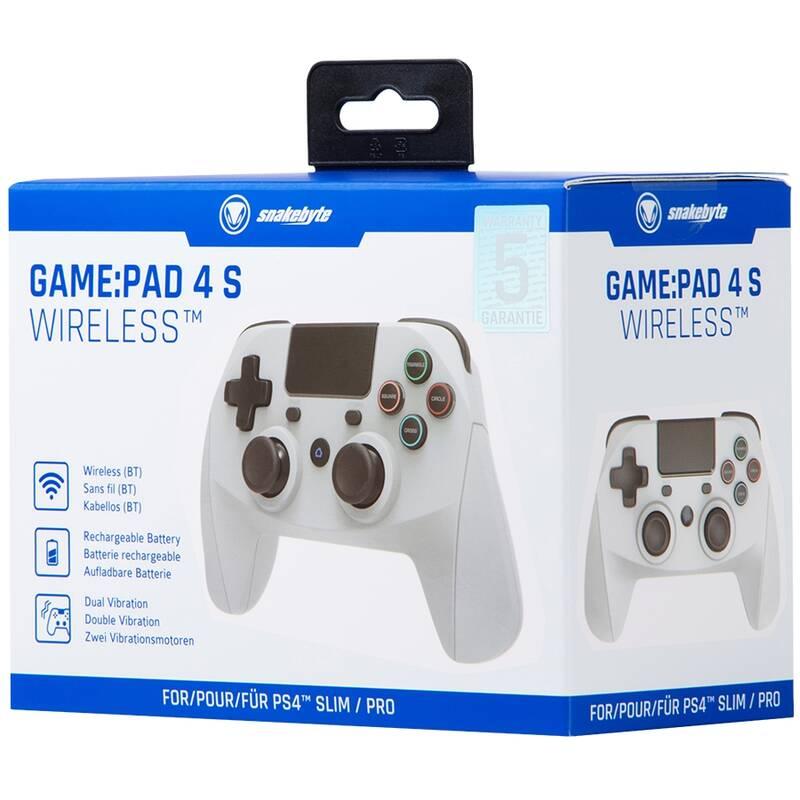 Gamepad SnakeByte Wireless pro PS4 šedý