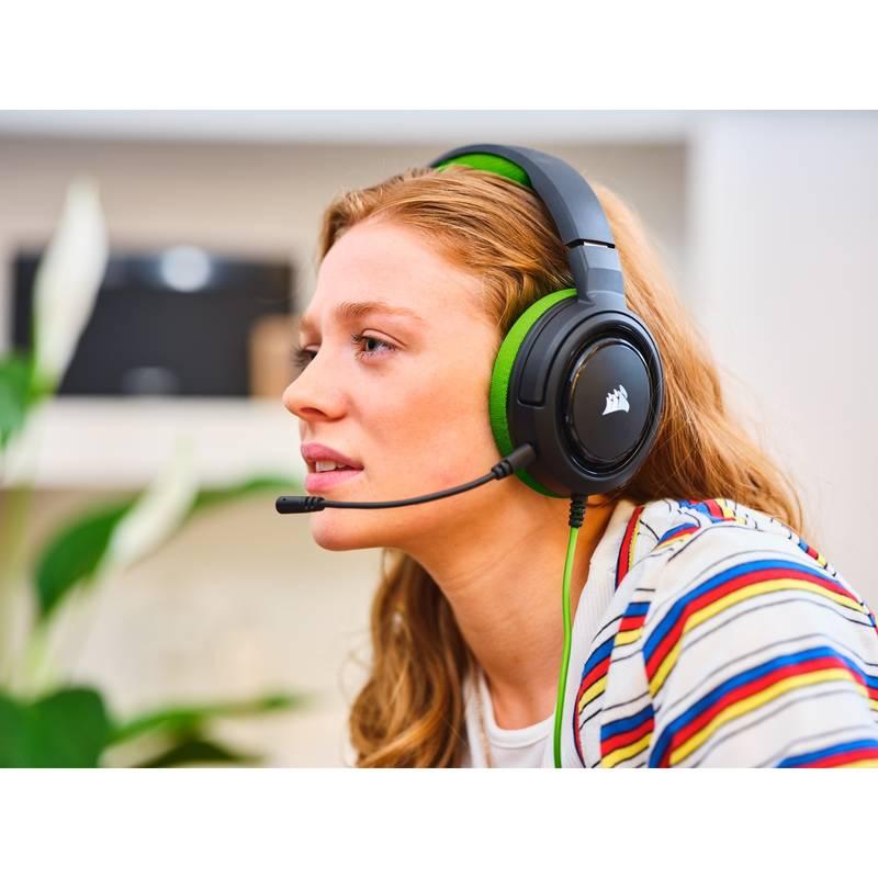 Headset Corsair HS35 černý zelený