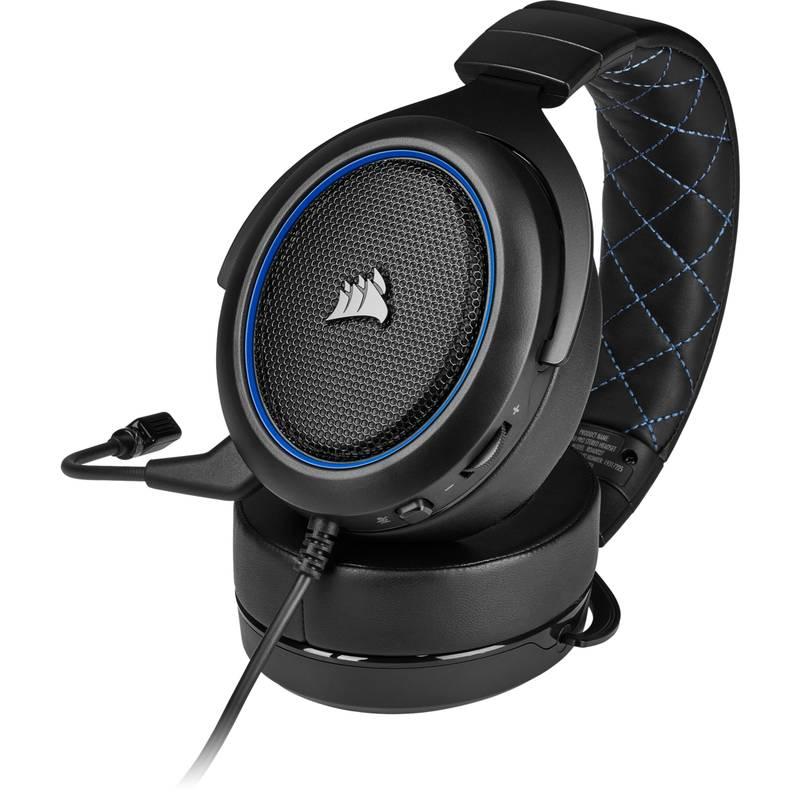Headset Corsair HS50 Pro černý modrý, Headset, Corsair, HS50, Pro, černý, modrý