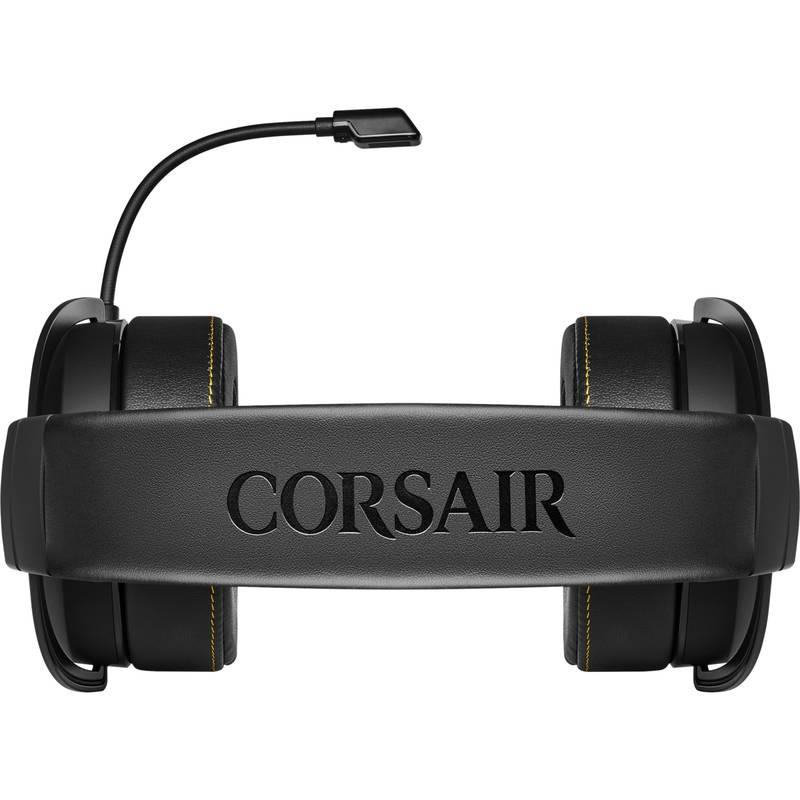 Headset Corsair HS60 Pro Surround černý žlutý, Headset, Corsair, HS60, Pro, Surround, černý, žlutý