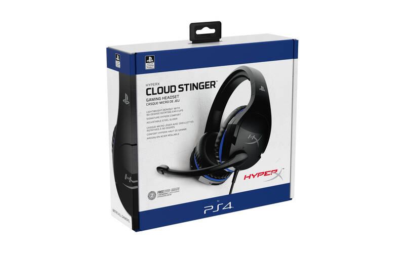 Headset HyperX Cloud Stinger černý modrý, Headset, HyperX, Cloud, Stinger, černý, modrý