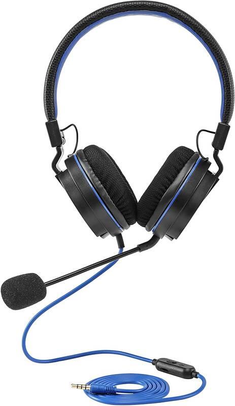 Headset SnakeByte HEAD:SET 4 černý modrý