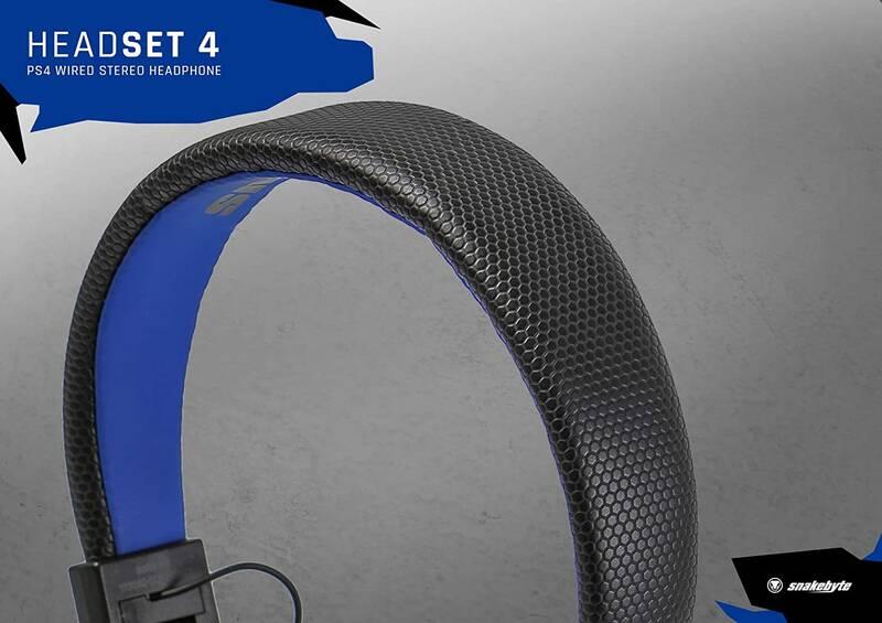 Headset SnakeByte HEAD:SET 4 černý modrý