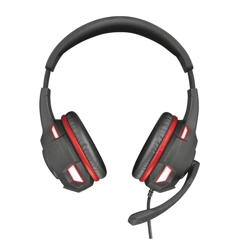 Headset Trust GXT 407 Ravu Illuminated černý