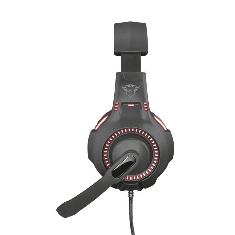 Headset Trust GXT 407 Ravu Illuminated černý