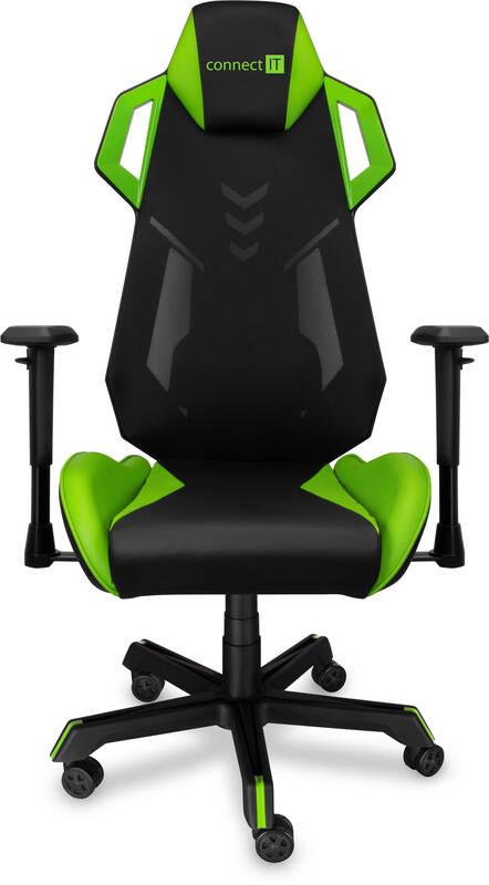 Herní židle Connect IT Alien Pro černá zelená