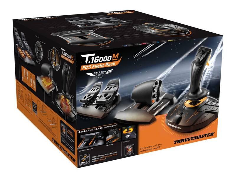 Joystick Thrustmaster T16000M FLIGHT PACK plynový pedál pedálová sada, pro PC