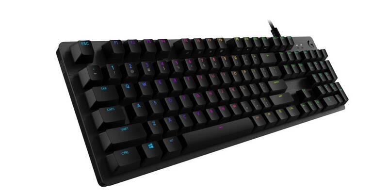 Klávesnice Logitech G512, RGB, GX Brown , US černá