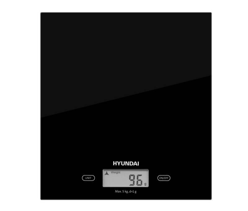 Kuchyňská váha Hyundai KVE893B černá, Kuchyňská, váha, Hyundai, KVE893B, černá