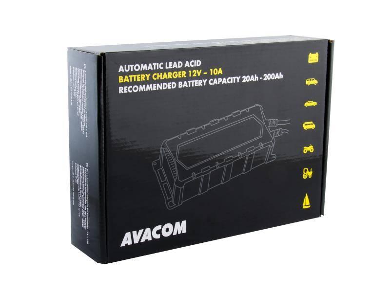 Nabíječka Avacom 12V 10A pro olověné AGM GEL akumulátory, Nabíječka, Avacom, 12V, 10A, pro, olověné, AGM, GEL, akumulátory