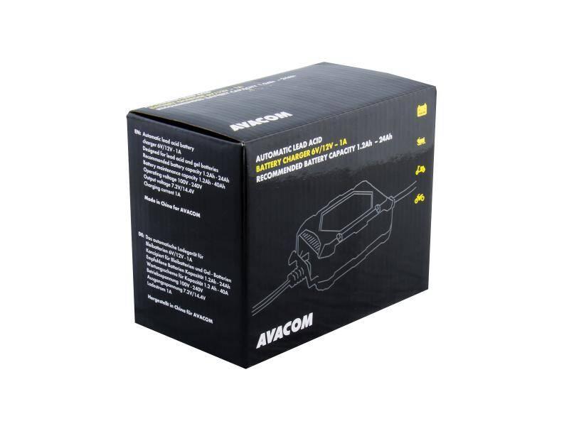 Nabíječka Avacom 6V 12V 1A pro olověné AGM GEL akumulátory