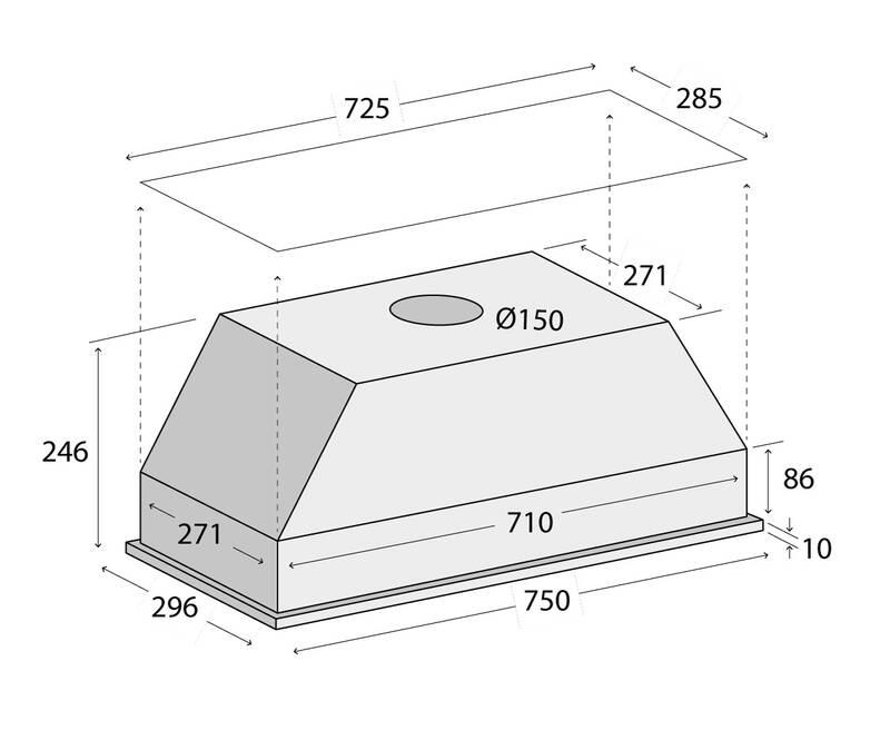 Odsavač par Concept OPI3075 nerez