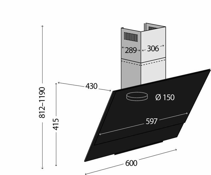 Odsavač par Concept SINFONIA OPK5460ss černý