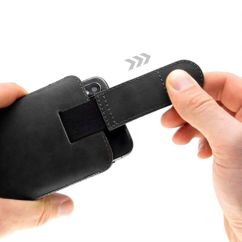 Pouzdro na mobil FIXED Posh, velikost 4XL černé